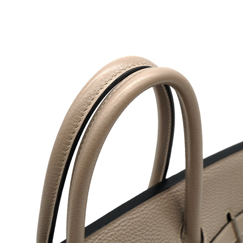 HERMES BIRKIN 35 GRIS TOURTERELLE TOGO HAND BAG 2009 SQUARE M PALLADIUM HARDWARE 90334516