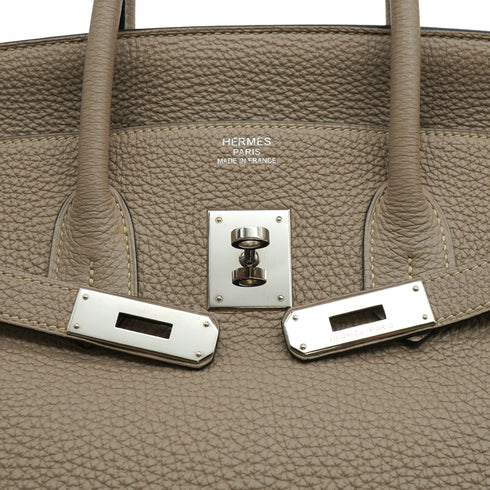 HERMES BIRKIN 35 GRIS TOURTERELLE TOGO HAND BAG 2009 SQUARE M PALLADIUM HARDWARE 90334516