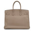 HERMES BIRKIN 35 GRIS TOURTERELLE TOGO HAND BAG 2010 SQUARE N PALLADIUM HARDWARE 90335804