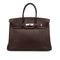 HERMES BIRKIN 35 HAVANE VEAU GULLIVER HAND BAG 2006 SQUARE J PALLADIUM HARDWARE 90331396