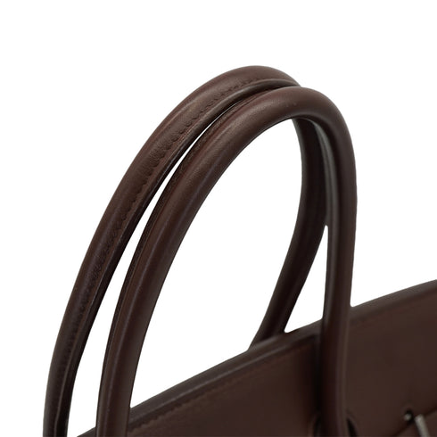 HERMES BIRKIN 35 HAVANE VEAU GULLIVER HAND BAG 2006 SQUARE J PALLADIUM HARDWARE 90331396