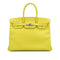 HERMES BIRKIN 35 LIME EPSOM HAND BAG 2013 SQUARE Q PALLADIUM HARDWARE 90334301