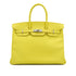 HERMES BIRKIN 35 LIME EPSOM HAND BAG 2013 SQUARE Q PALLADIUM HARDWARE 90334301