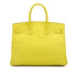 HERMES BIRKIN 35 LIME EPSOM HAND BAG 2013 SQUARE Q PALLADIUM HARDWARE 90334301