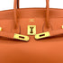 HERMES BIRKIN 35 MANGO EPSOM HAND BAG 2012 SQUARE P GOLD HARDWARE 90323087