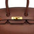 HERMES BIRKIN 35 MARRON FONCE ARDENNES HAND BAG 2003 SQUARE G GOLD HARDWARE 90326744