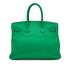 HERMES BIRKIN 35 MENTHE TAURILLON CLEMENCE HAND BAG 2012 SQUARE P PALLADIUM HARDWARE 90324743