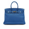 HERMES BIRKIN 35 MYKONOS TAURILLON CLEMENCE HAND BAG 2011 SQUARE O PALLADIUM HARDWARE 90331419