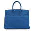 HERMES BIRKIN 35 MYKONOS TAURILLON CLEMENCE HAND BAG 2011 SQUARE O PALLADIUM HARDWARE 90331419