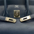 HERMES BIRKIN 35 NAVY BOX CALF HAND BAG 2001 SQUARE E PALLADIUM HARDWARE 90324143