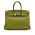 HERMES BIRKIN 35 PISTACHIO TOGO HAND BAG 2008 SQUARE L PALLADIUM HARDWARE 90340175