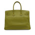 HERMES BIRKIN 35 PISTACHIO TOGO HAND BAG 2008 SQUARE L PALLADIUM HARDWARE 90340175