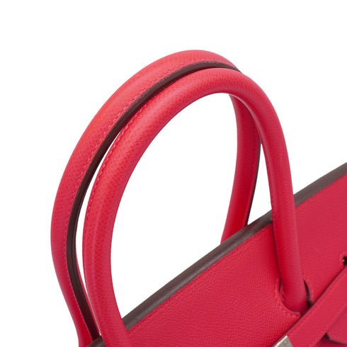 HERMES BIRKIN 35 ROSE EXTREME VEAU EPSOM HAND BAG 2019 D STAMP PALLADIUM HARDWARE 90341918
