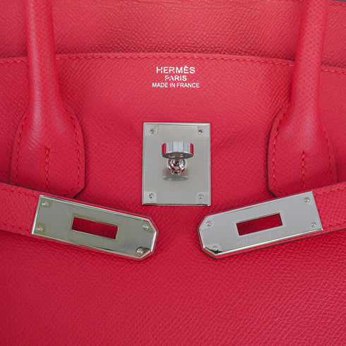 HERMES BIRKIN 35 ROSE EXTREME VEAU EPSOM HAND BAG 2019 D STAMP PALLADIUM HARDWARE 90341918