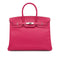 HERMES BIRKIN 35 ROSE TYRIEN VEAU EPSOM HAND BAG 2013 SQUARE Q PALLADIUM HARDWARE 90331279
