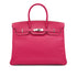 HERMES BIRKIN 35 ROSE TYRIEN VEAU EPSOM HAND BAG 2013 SQUARE Q PALLADIUM HARDWARE 90331279