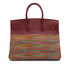 HERMES BIRKIN 35 ROUGE H BOX CALF VIBRATO HAND BAG 2006 SQUARE J PALLADIUM HARDWARE 90314312