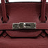 HERMES BIRKIN 35 ROUGE H TAURILLON CLEMENCE HAND BAG 2005 SQUARE I PALLADIUM HARDWARE 90342565