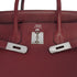 HERMES BIRKIN 35 ROUGE H TAURILLON CLEMENCE HAND BAG 2005 SQUARE I PALLADIUM HARDWARE 90342565