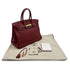 HERMES BIRKIN 35 ROUGE H TAURILLON CLEMENCE HAND BAG 2006 SQUARE J GOLD HARDWARE 90317873