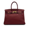 HERMES BIRKIN 35 ROUGE H TAURILLON CLEMENCE HAND BAG 2006 SQUARE J GOLD HARDWARE 90317873