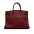 HERMES BIRKIN 35 ROUGE H TAURILLON CLEMENCE HAND BAG 2006 SQUARE J GOLD HARDWARE 90317873
