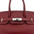 HERMES BIRKIN 35 ROUGE H TAURILLON CLEMENCE HAND BAG 2008 SQUARE L PALLADIUM HARDWARE 90322020