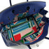 HERMES BIRKIN 35 SEA SURF AND FUN BLUE SAPHIR TAURILLON NOVILLO TOILE H HAND BAG 2018 C PALLADIUM HARDWARE 90313349