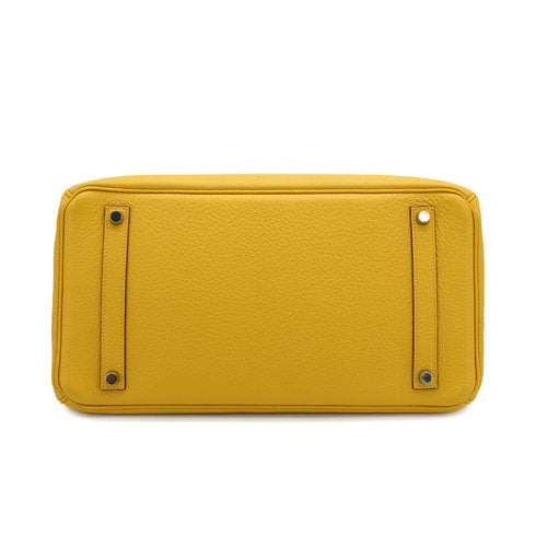 HERMES BIRKIN 35 SOLEIL TOGO HAND BAG 2009 SQUARE M PALLADIUM HARDWARE 90334123