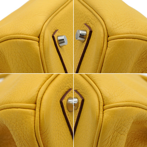 HERMES BIRKIN 35 SOLEIL TOGO HAND BAG 2009 SQUARE M PALLADIUM HARDWARE 90334123