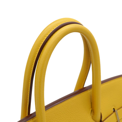 HERMES BIRKIN 35 SOLEIL TOGO HAND BAG 2009 SQUARE M PALLADIUM HARDWARE 90334123