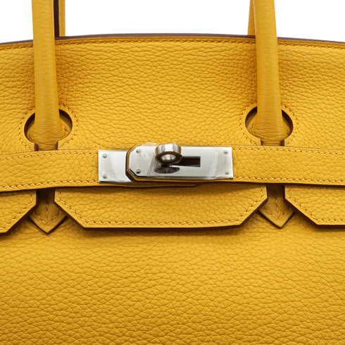HERMES BIRKIN 35 SOLEIL TOGO HAND BAG 2009 SQUARE M PALLADIUM HARDWARE 90334123