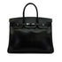 HERMES BIRKIN 35 SO BLACK BOX CALF HAND BAG 2011 SQUARE O BLACK HARDWARE 90346654