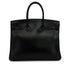 HERMES BIRKIN 35 SO BLACK BOX CALF HAND BAG 2011 SQUARE O BLACK HARDWARE 90346654