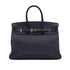 HERMES BIRKIN 35 VERSO BLUE NUIT ORANGE TOGO HAND BAG 2017 A STAMP PALLADIUM HARDWARE 90334134