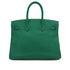 HERMES BIRKIN 35 VERSO VERT VERTIGO VERT FONCE TAURILLON CLEMENCE HAND BAG 2017 A STAMP PALLADIUM HARDWARE 90324745
