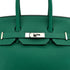 HERMES BIRKIN 35 VERSO VERT VERTIGO VERT FONCE TAURILLON CLEMENCE HAND BAG 2017 A STAMP PALLADIUM HARDWARE 90324745