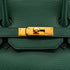 HERMES BIRKIN 35 VERT ARDENNES HAND BAG 2002 SQUARE F GOLD HARDWARE 90327990