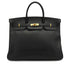 HERMES BIRKIN 40 BLACK ARDENNES HAND BAG 1997 SQUARE A GOLD HARDWARE 90335042