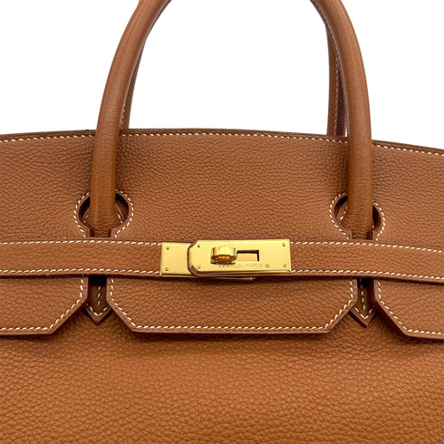 HERMES BIRKIN 40 GOLD TOGO HAND BAG 1999 SQUARE C GOLD HARDWARE 90312701