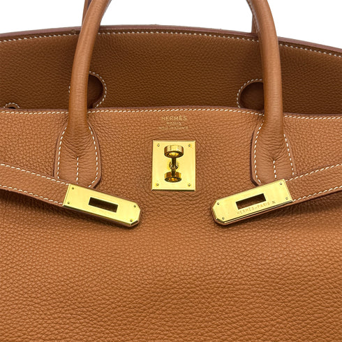 HERMES BIRKIN 40 GOLD TOGO HAND BAG 1999 SQUARE C GOLD HARDWARE 90312701