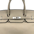 HERMES BIRKIN 40 GRIS TOURTERELLE TAURILLON CLEMENCE HAND BAG 1999 SQUARE C SILVER HARDWARE 90317610