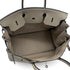 HERMES BIRKIN 40 GRIS TOURTERELLE TAURILLON CLEMENCE HAND BAG 1999 SQUARE C SILVER HARDWARE 90317610