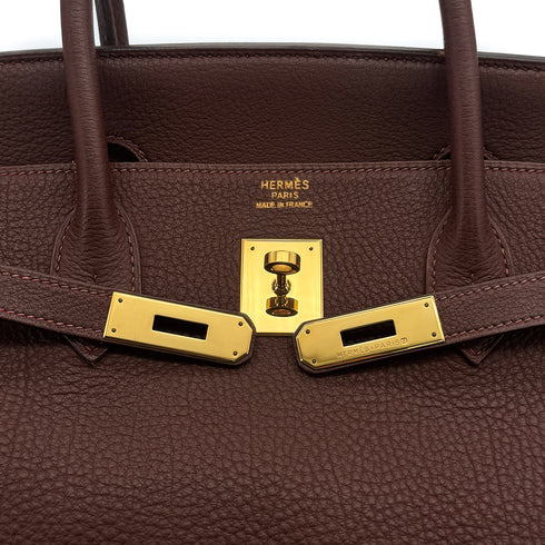 HERMES BIRKIN 40 HAVANE TOGO HAND BAG 1999 SQUARE C GOLD HAEDWARE 90315614