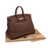 HERMES BIRKIN 40 MARRON FONCE TOGO HAND BAG 1999 SQUARE C GOLD HARDWARE 90338384