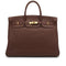HERMES BIRKIN 40 MARRON FONCE TOGO HAND BAG 1999 SQUARE C GOLD HARDWARE 90338384