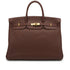 HERMES BIRKIN 40 MARRON FONCE TOGO HAND BAG 1999 SQUARE C GOLD HARDWARE 90338384