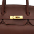 HERMES BIRKIN 40 MARRON FONCE TOGO HAND BAG 1999 SQUARE C GOLD HARDWARE 90338384