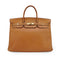 HERMES BIRKIN 40 NATUREL VEAU CHAMONIX HAND BAG 1989 CIRCLE S GOLD HARDWARE 90341116
