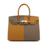 HERMES BIRKIN SELLIER CASAQUE 30 ETOUPE SESAME BLUE INDIGO EPSOM HAND BAG 2021 Z STAMP PALLADIUM HARDWARE 90314763